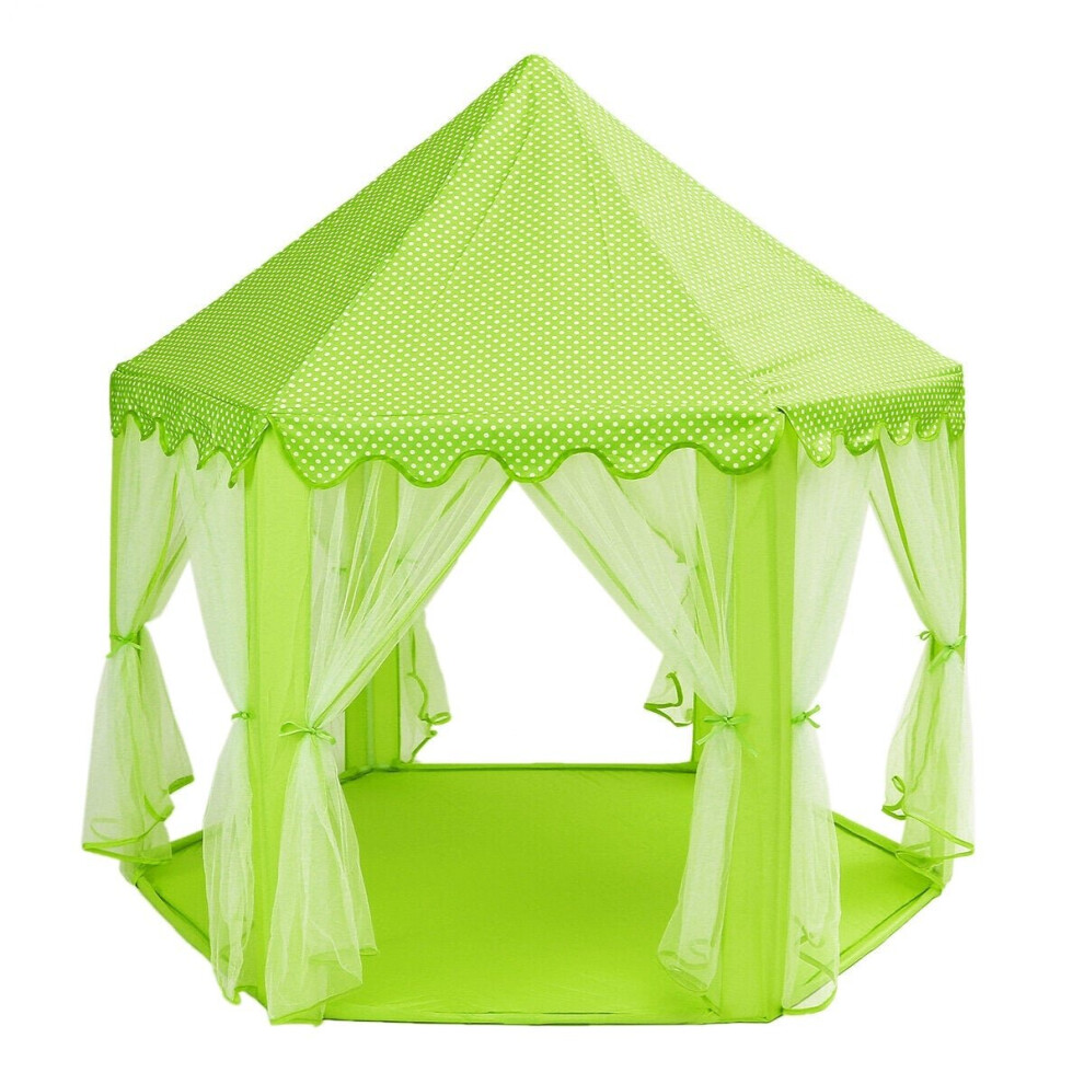 () Portable Princess Castle Play Tent Activity Fairy House Fun Toy 55.1x55.1x53.1 Inch