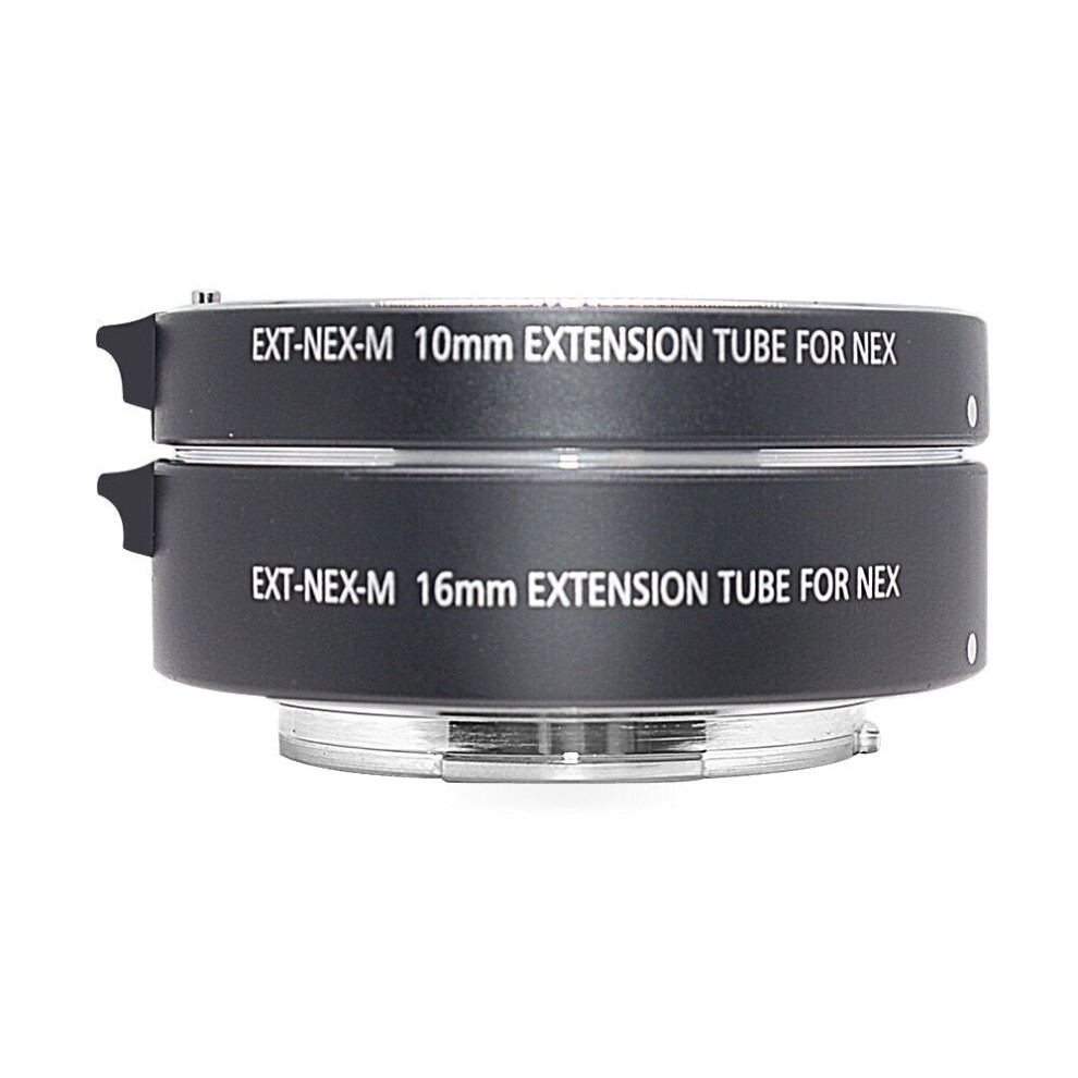 10Mm 16Mm Metal Auto Focus Macro Extension Tube Ring Nex Mount For Sony Fe E-Mount A7 A7ii A7iii A7sii A6000 A6300 A6500 Nex5 Lens Adapter 6112211805931