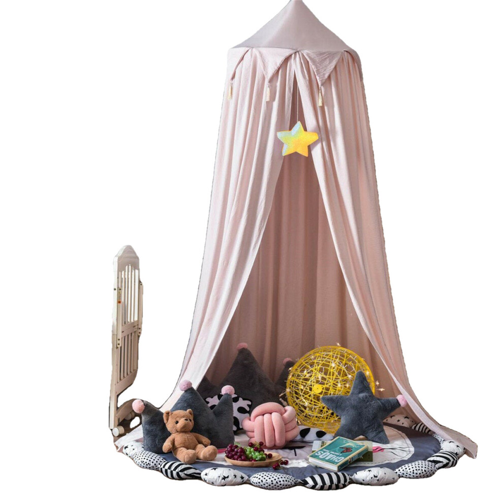 () Nordic Style Princess Kids Baby Bed Room Canopy Mosquito Net Curtain for Bedding Dome Tent