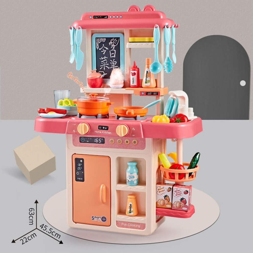 () 42PCS Kitchen Playset Pretend Play Toys Cooking Set With Light Sound Effect