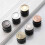 (Light silver) Embedded Cabinet Door Knobs Spring Knobs Single Hole Hidden Pulls Cabinet Door Handles 10