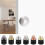 (Light silver) Embedded Cabinet Door Knobs Spring Knobs Single Hole Hidden Pulls Cabinet Door Handles 2