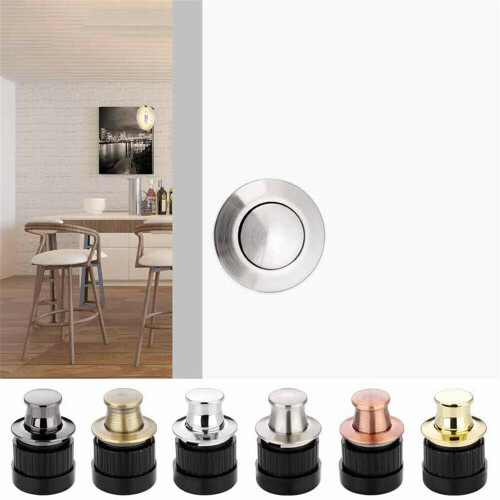 (Light silver) Embedded Cabinet Door Knobs Spring Knobs Single Hole Hidden Pulls Cabinet Door Handles 1