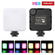 LED Video Fill Light Dual Color Temperature Mini Pocket Lamp Photography Lighting for Smatphone Camera Camcorder Photo Video Recording 2000mAh