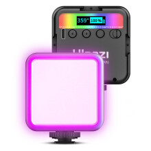Full Color LED Video Light 2500K-9000K 800LUX Magnetic Mini Fill Light Extend 3 Cold Shoe 2000mAh Type-c Port