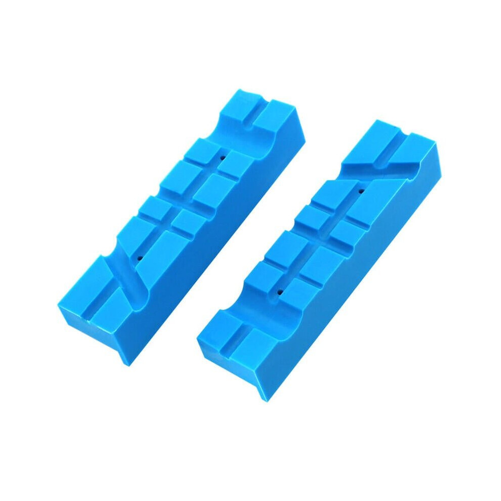 2Pcs 140mm Vise Jaws Multipurpose Magnetic Reversible Vise Soft Jaw Pads for Metal Vise Table Vise