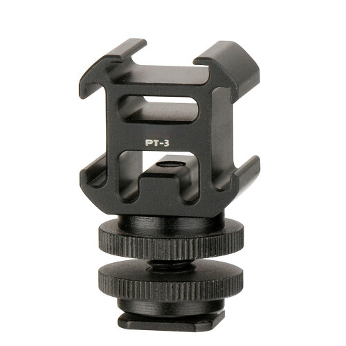 Hot Shoe Cold Shoe Mount Adapter for DSLR Camera 2