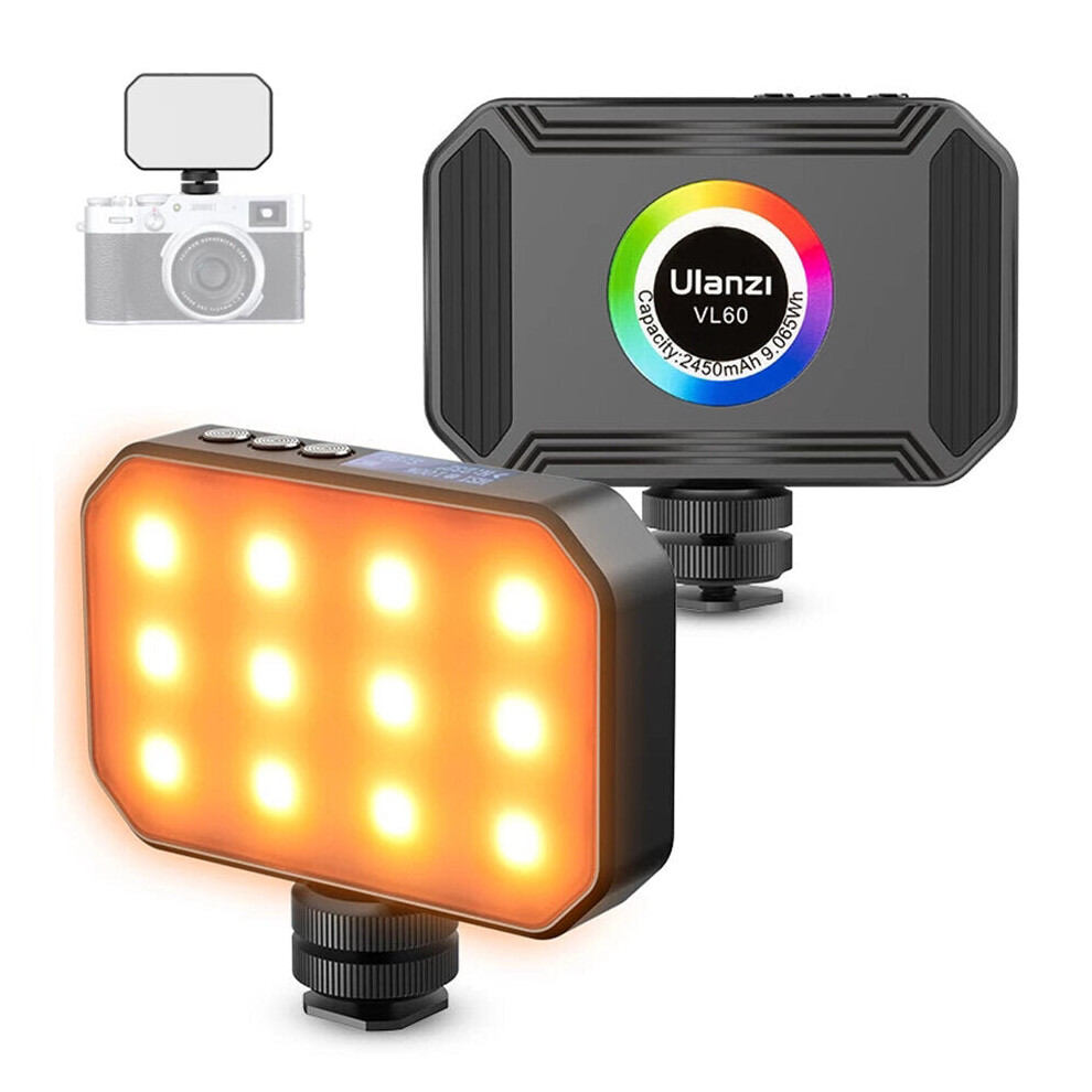 Led Video With Magnetic 2450Mah 2500K-9000K Vlog Fill Lamp Video For Dslr Slr Camera Youtube Vlog Photography Studio Light 6112211808482