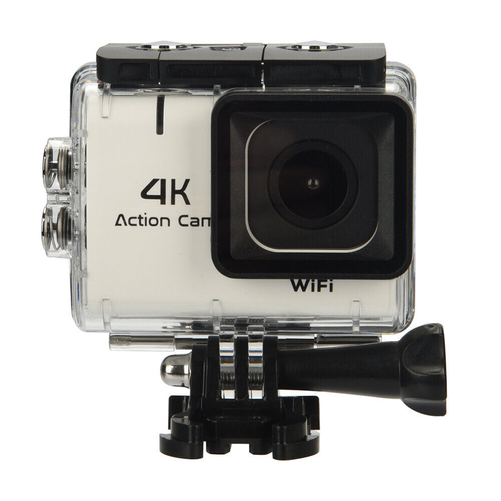 (White) WIFI Ultra 16MP HD 720P Sports Action Waterproof Camera with Remote Control