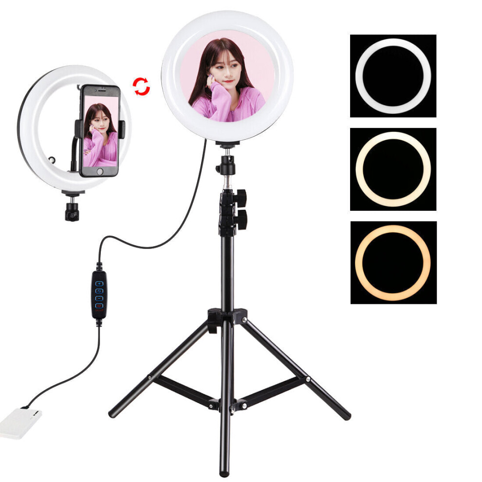 Fill Dual Color Temperature Led Arc Ring Lamp With Tripod For Photography Studio Live Broadcast 3200-5600K 7.9 Inch 20Cm Light 6112211807140