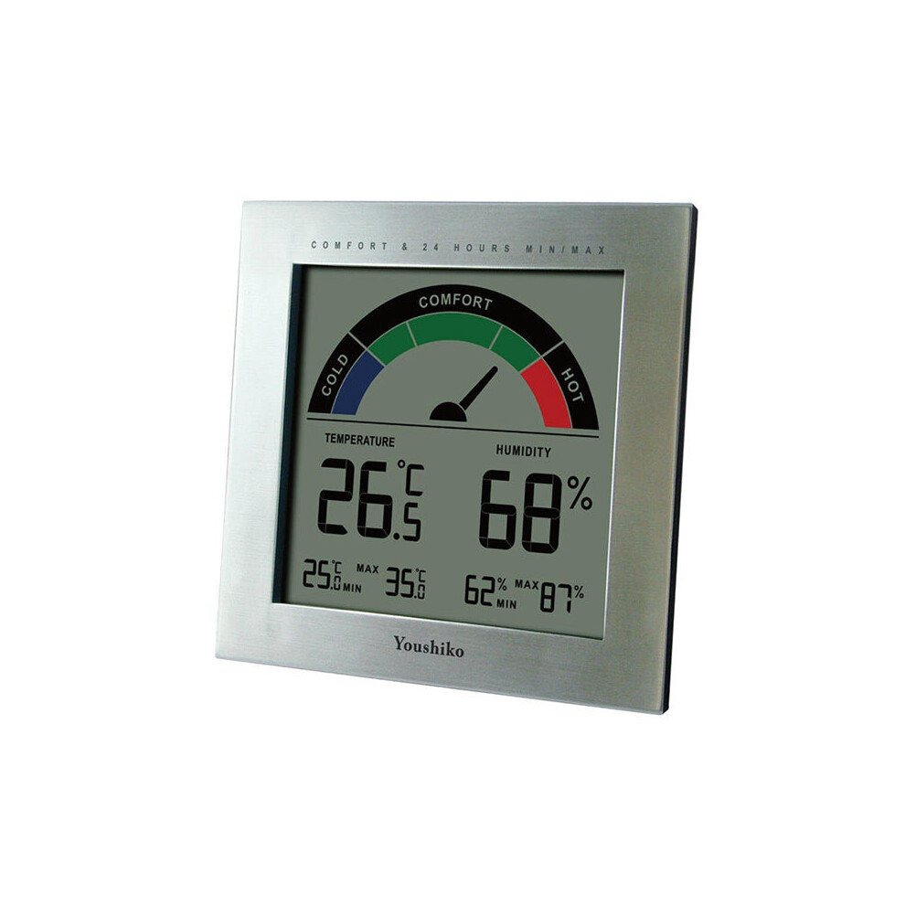 Youshiko Yc9066 Digital Thermometer Hygrometer With Comfort Level Display