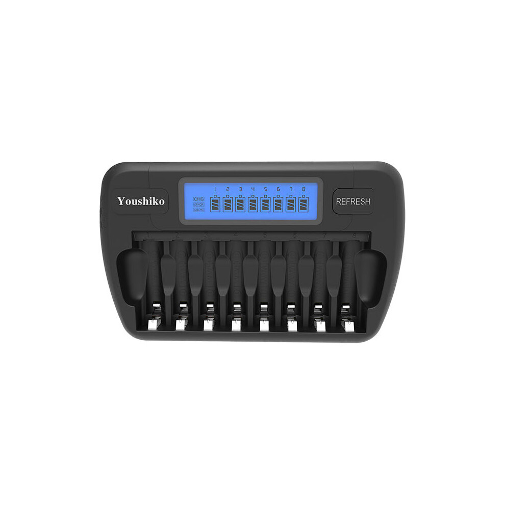 Photos - Other for Computer Youshiko YC800 Intelligent Battery Charger  for 8 x AA / AAA NiMH batteries YK YC800( UK Version )