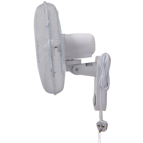 MYLEK Mylek 16" Oscillating Wall Mounted Fan 3 Speed 45W Pull Cord 1