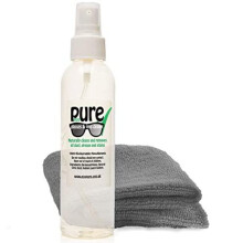 Glasses & Lens Cleaning Kit - 150ml. Contains Only Natural Ingredients. Gently Cleans All dust, Dirt, Marks and Stains from Spectacles, Sun Glass