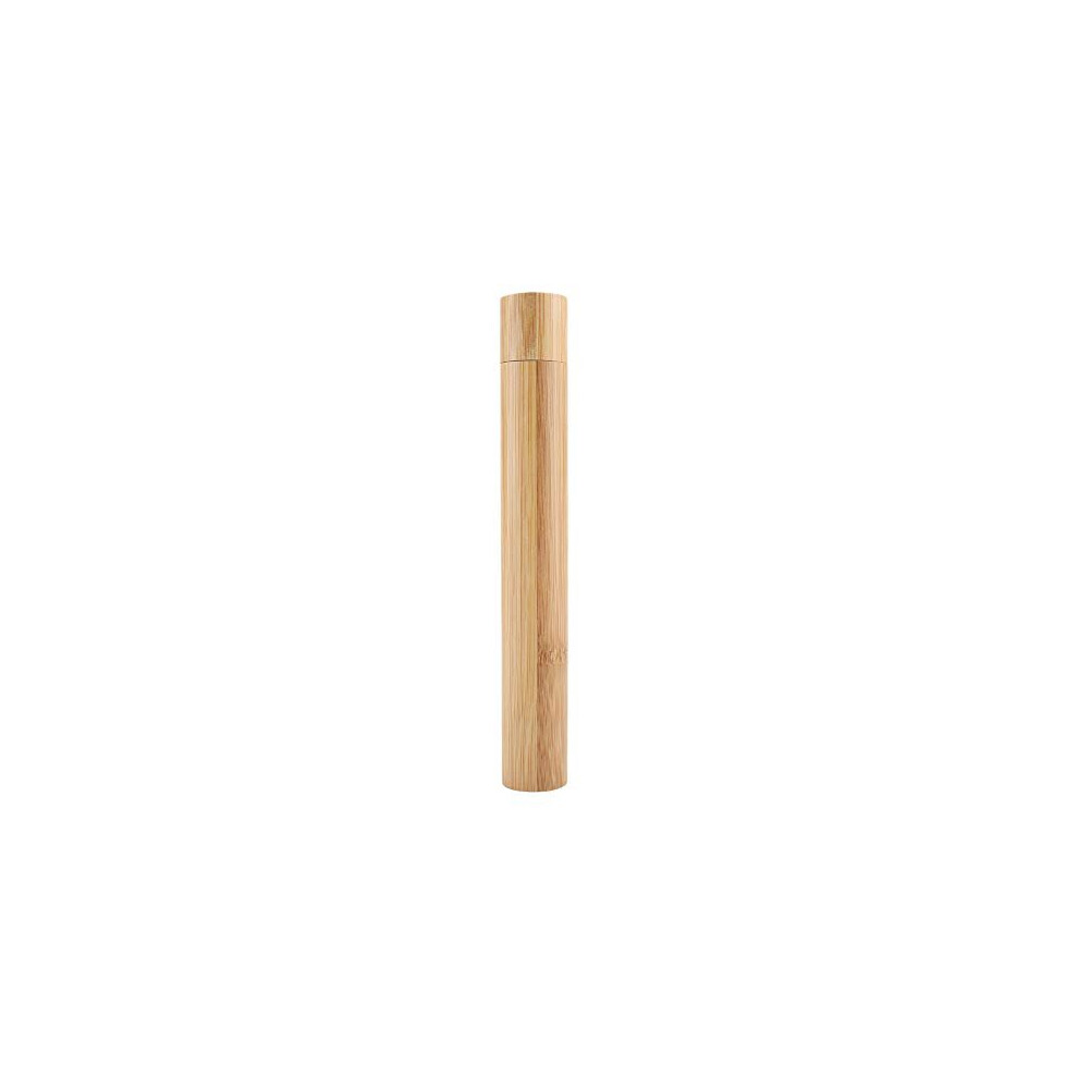 Smandy Toothbrush Case Eco-Friendly Natural Bamboo Toothbrush Holder Portable Toothbrush Box Tube Perfect For Travel