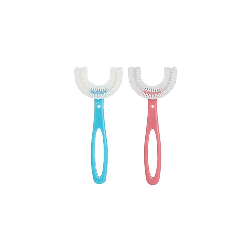 Kids U-Shaped Whole Mouth Teeth Brush, Silicone Bristles Massage Gums, All-Round Cleaning (For Kids 6-12Y) Zalujmus