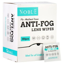 Noble Anti-Fog Pre-Moistened Lens and Screen Cleaning Wipes for Glasses Eyewear, Smartphones, Camera Lenses, Small Electronic Devices, Touchscree