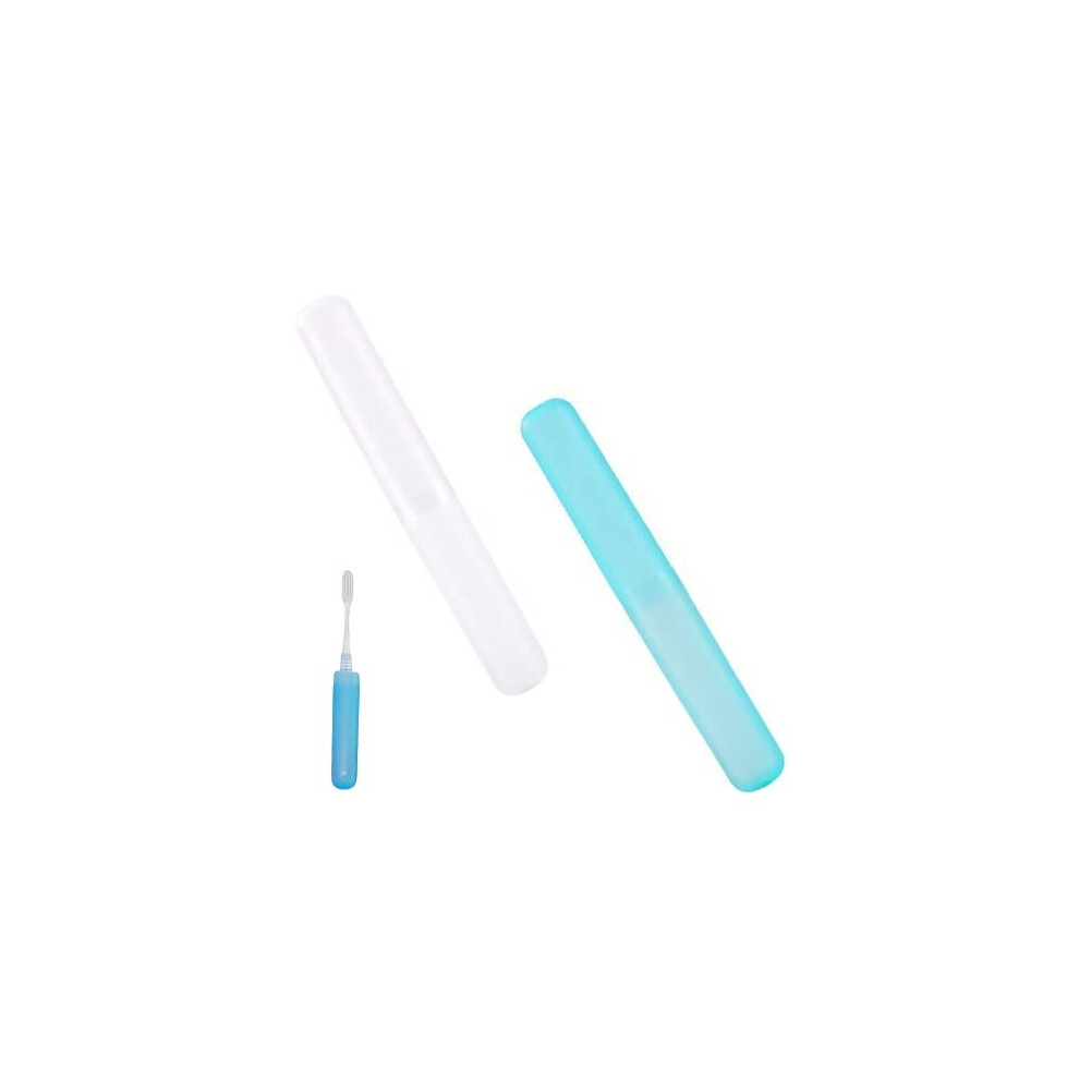 Cclkhy 2 Pcs Toothbrush Case, Toothbrush Travel Case Cover, Portable Toothbrush Storage Case, Sutiable For Home Travel Outdoor Camping Hiking Business T