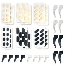 96Pcs Anti-Slip Nose Cushions Sponge Pad has no Indentation 3 Styles of Nose Pads (Drop-Shaped, Oval, D-Shaped) and 8 Pair of Silica Gel Anti-Sli