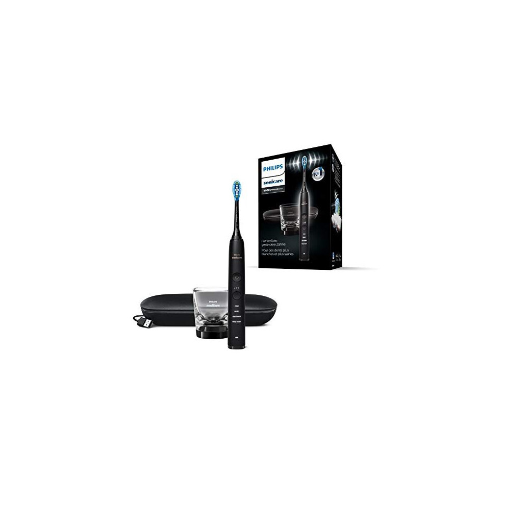 Philips Black Sonicare Diamondclean Hx9911/09 Electric Toothbrush - Sonic Toothbrush With 4 Cleaning Programmes, Timer