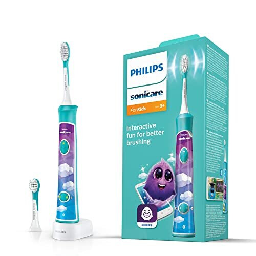 Philips Sähköhammasharja - PHILIPS - HX6322/04 - Bluetooth - Lapsille - 2 tilaa