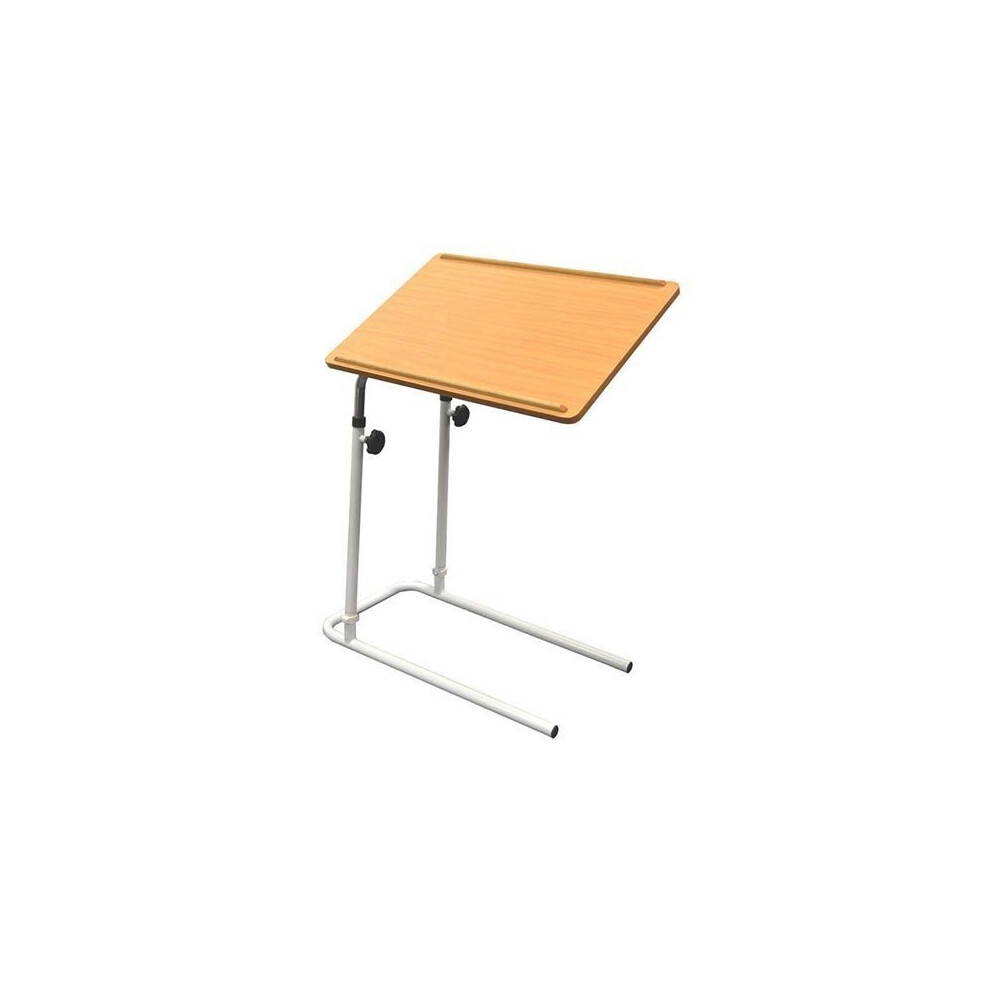 NRS Healthcare F19959 Divan Overbed Table - Tilting And Adjustable