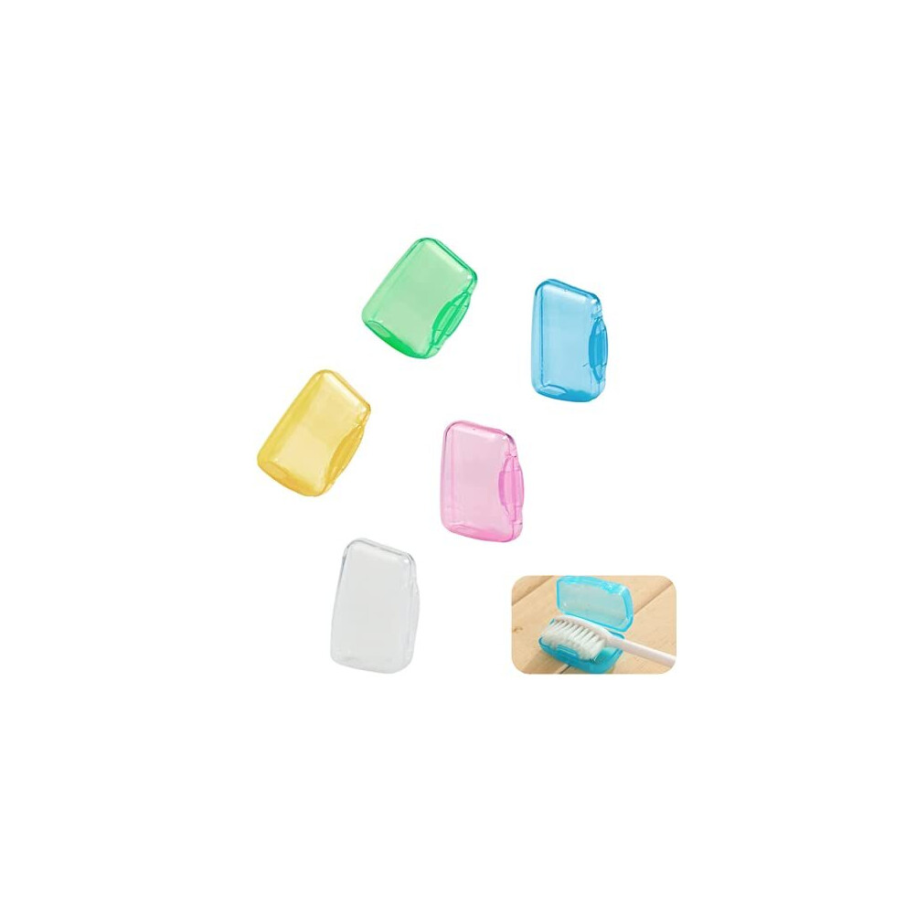Cclkhy 5 Pcs Portable Toothbrush Head Covers, Toothbrush Protective Case, Toothbrush Caps, Toothbrush Protector Case Sutiable For Home Travel Outdoor Ca