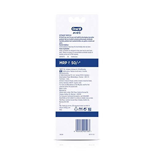 Oral-B Oral-B Kids Toothbrush, Extra Soft (Pack of 3) 1
