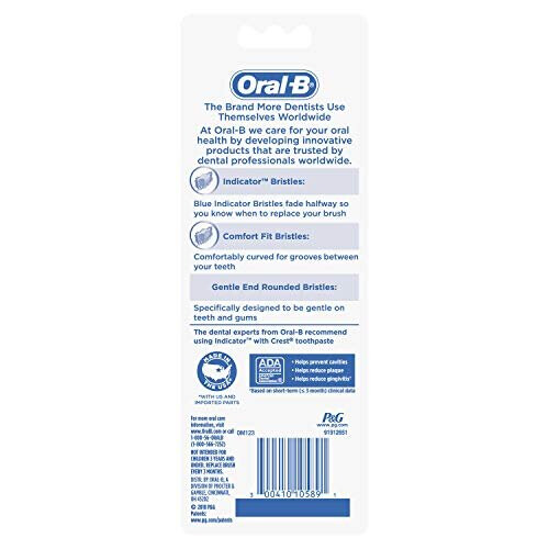Oral-B Oral-b Indicator Contour Clean Toothbrushes, Extra Value Pack, Medium, 4 Count (Color May Vary) 1