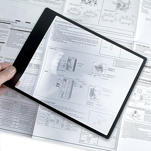 Carson MagniSheet Flexible 2x Fresnel Page Magnifier 2