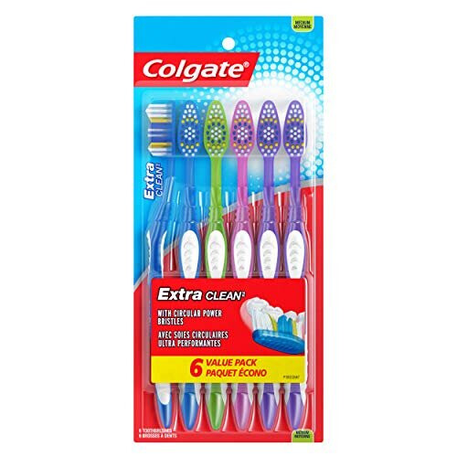 Colgate Colgate Extra Clean Full Head Toothbrush, Medium - 6 Count