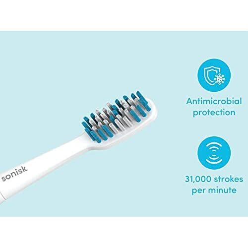 Sonisk Pulse Battery Powered Electric Toothbrush Sonic Technology