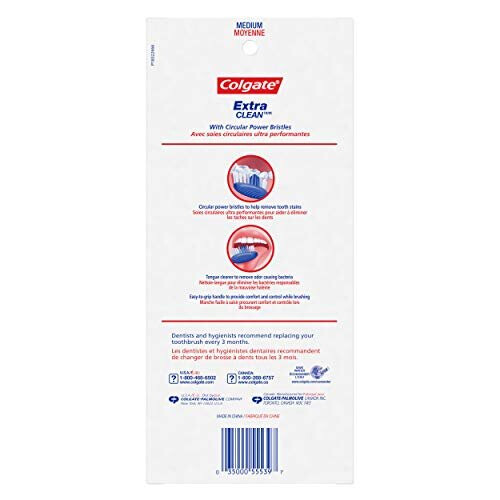Colgate Colgate Extra Clean Full Head Toothbrush, Medium - 6 Count 1