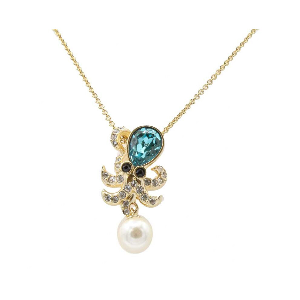 Swarovski Ocean Octopus Gold Plated Necklace