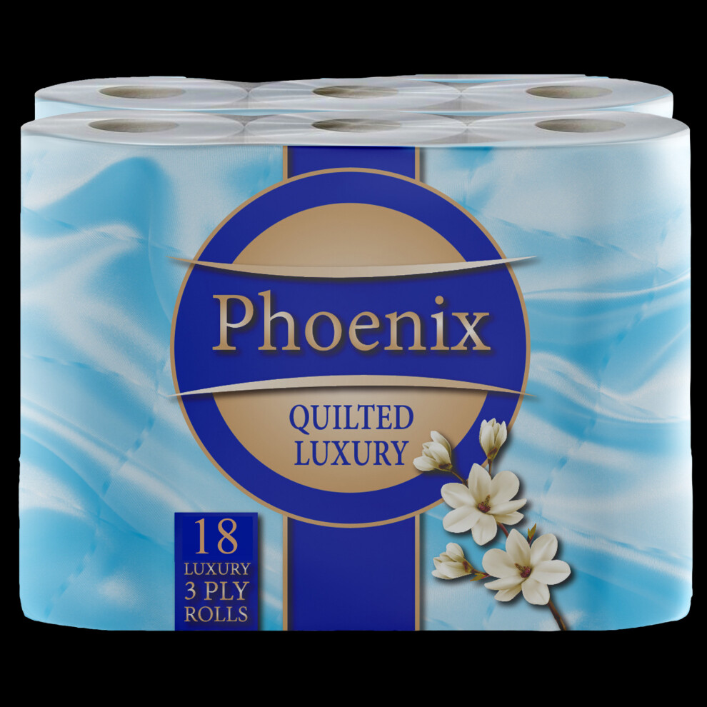 18 Roll Bulk Buy - Quilted 3 Ply White Non-Fragranced Toilet Rolls