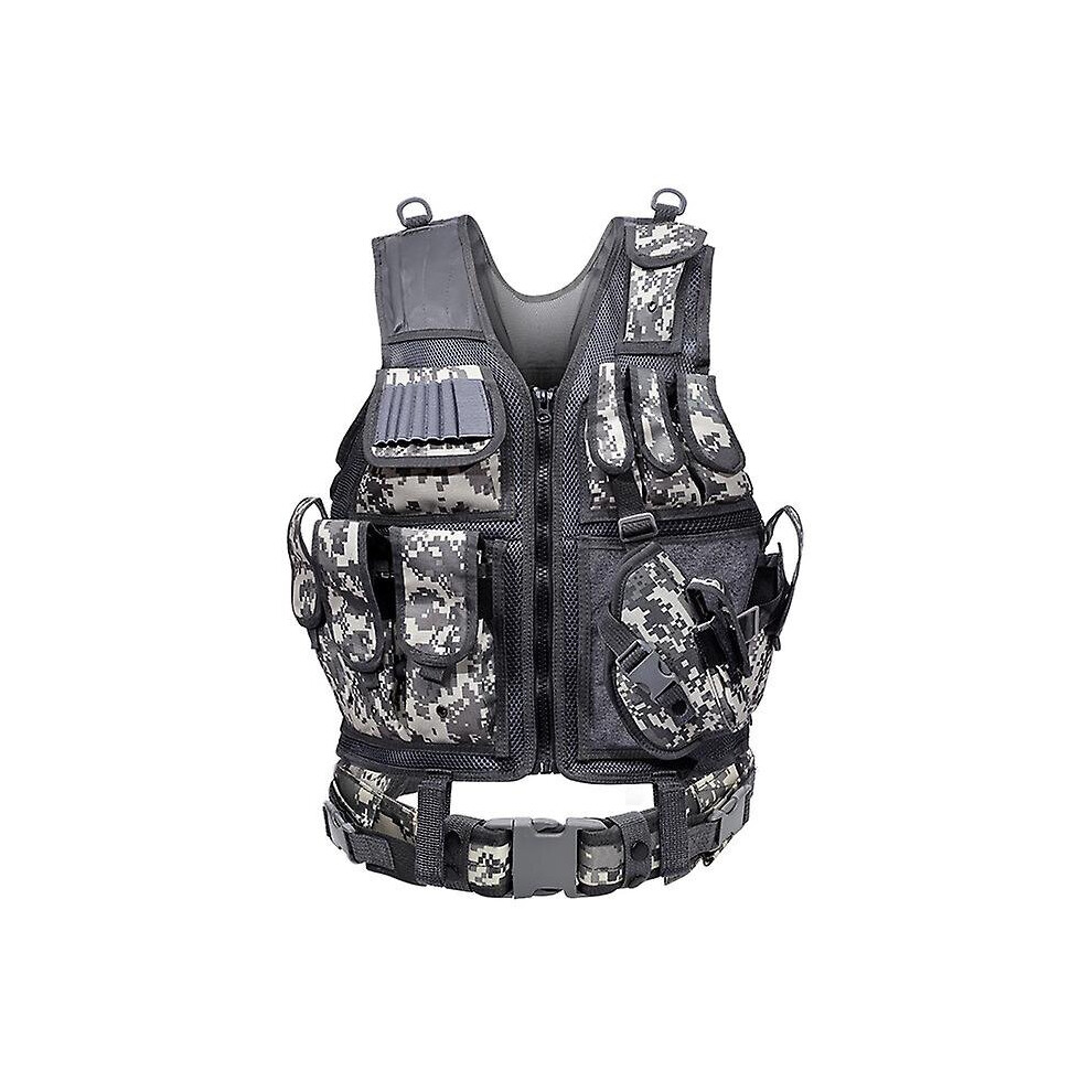 (ACU) Military Tactical Vest Law Enforcement Vest Outdoor Adventure Survival Protective Gear-image-OPC-P986PHH-NEW