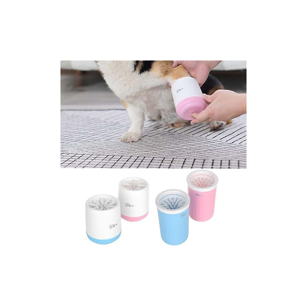(Blue, M) Pet Foot Wash Cup Dog Paw Cleaner Cup Portable Silicone Puppy Washing Brush Feet Cleaner Mug-image-OPC-P986PM6-NEW