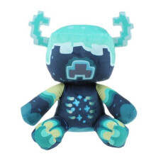 25cm Minecraft Warden Plush Stuffed Animal Soft  Pixel Doll Children Gift Toy