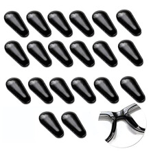 10 Pairs Adhesive Eye Glasses Nose Pads, Water-Drop Shape Stick on Anti-Slip Soft Silicone, Adhesive Nose Pads Glasses Nose Pad for Glasses, Eyeg