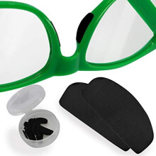 Setex Gecko Grip Glasses Nose Pads (5 Black Pairs) - Anti-Slip Ultra-Thin Nose Pads for Glasses, USA Made, Micro-Structured Fibres, Ultra-Strong