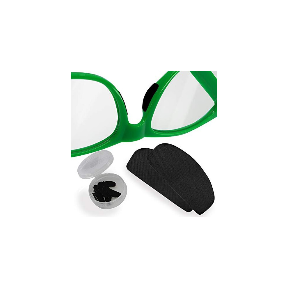 Setex Black Gecko Grip Glasses Nose Pads (5 Pairs) - Anti-Slip Ultra-Thin Nose Pads For Glasses, Usa Made, Micro-Structured Fibres, Ultra-Strong