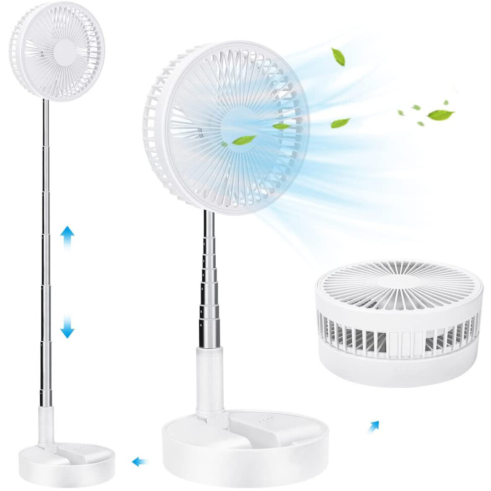 Portable Oscillating Standing Fan Foldable Desk Fan Floor Pedestal Fan