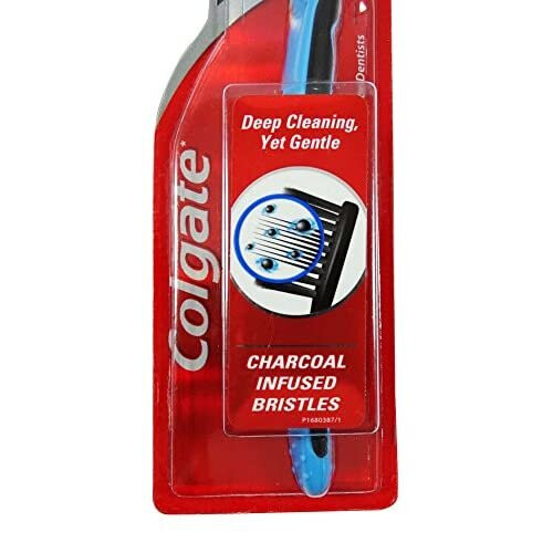 Colgate Colgate slim soft charcoal toothbrush - black 2