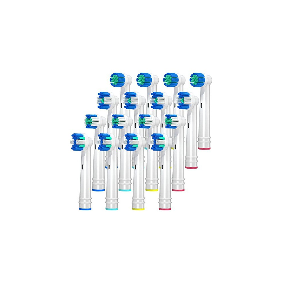 Redtron Replacement Brush Heads For Oral B, 16Pcs Toothbrush Heads Compatible With Oral B, Works With Floss, Sensitive, Precision, Whitening