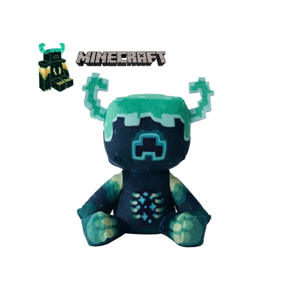 25cm Minecraft Warden Pixel Plush Toy Soft Stuffed Doll Kids Gift Toy