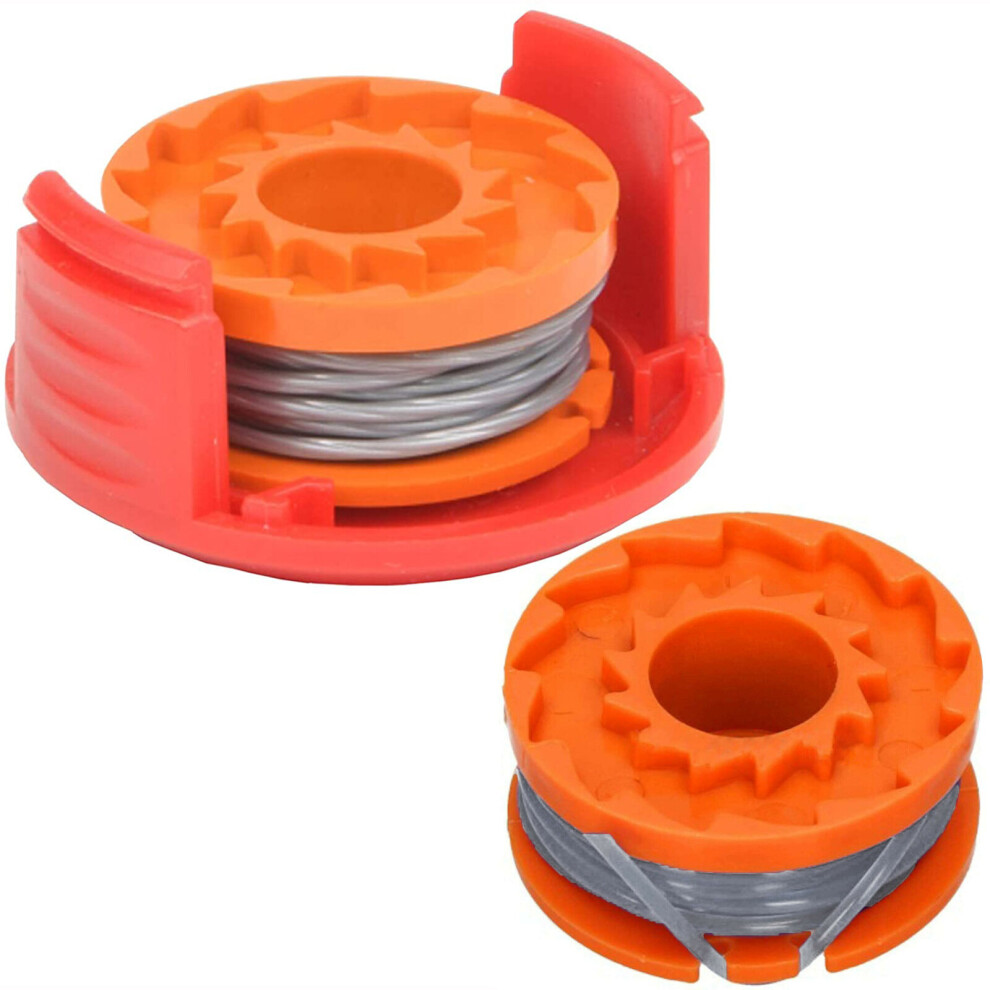 Spares2go Spool Cover & Line For Qualcast Clgt1825d Cgt25 Strimmer 2 Spools