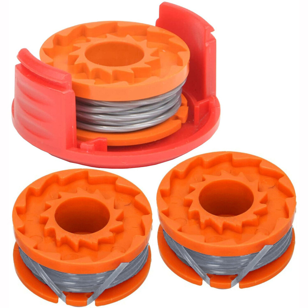 Spares2go Spool Cover & Line For Qualcast Clgt1825d Cgt25 Strimmer 3 Spools