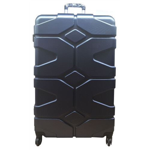 (Navy , Extra Large) Hampton & Stewart Hard Shell Extra Large Suitcase