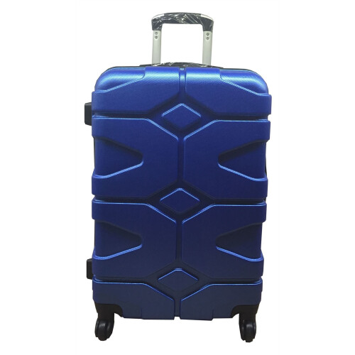 (Blue, Medium) Hampton & Stewart Hard Shell Extra Large Suitcase
