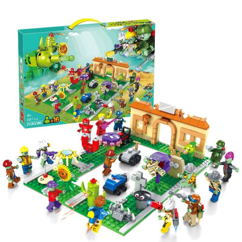 Plants Vs Zombies Parent-Child Interactive Boxed Educational Building Block Toy 2